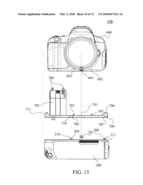 Canon патентует универсальную батарейную ручку